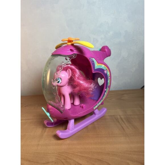 Hasbro My Little Pony 2014 MLP Helicopter Vehicle Playset w/ Pony - Picture 3 of 9